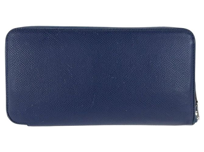 Cartera Larga Azap Silk'in de Hermès Azul Marino