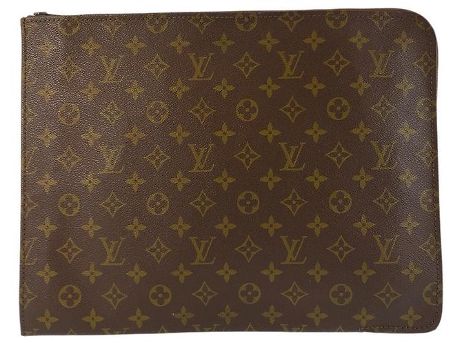 Bolsa Clutch Monogram Louis Vuitton Marrom