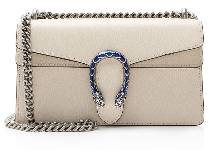 Gucci Leder Dionysus Medium E/W Schultertasche Weiß