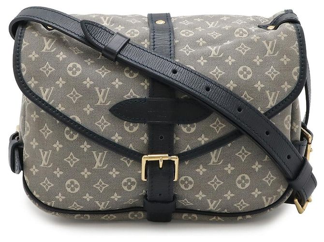 Bolsa de Ombro Saumur PM Monogram Idylle Louis Vuitton Azul