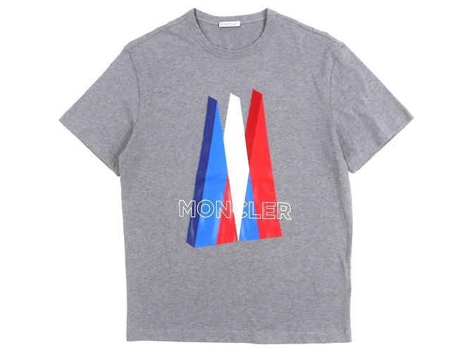 Camiseta de algodón Moncler Gris