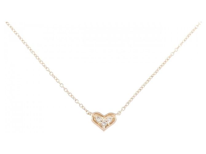 Autre Marque Collar de diamante en oro rosa K10
