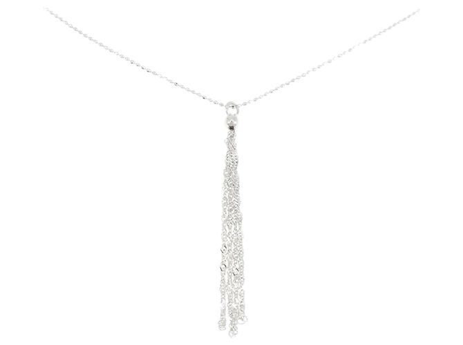 Autre Marque Collana in Oro Bianco 585 Argento