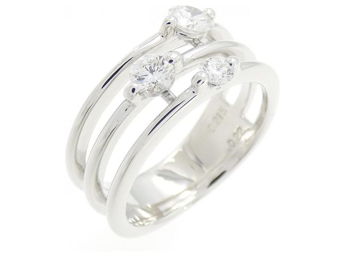 Autre Marque Trilogy Au750 Diamantring Silber