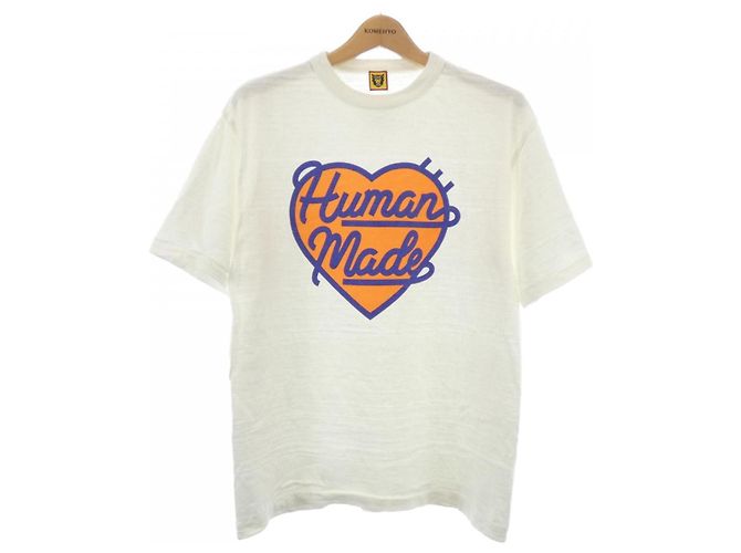 Autre Marque Camiseta Human Made Blanco Naranja