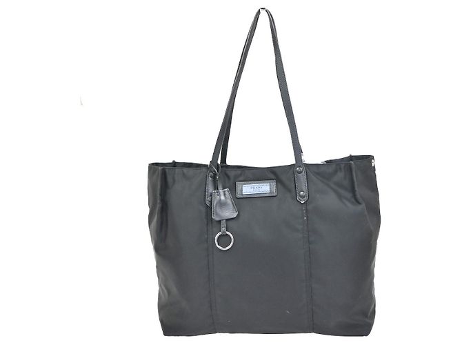 Prada Etiquette Tote Tessuto Large Black