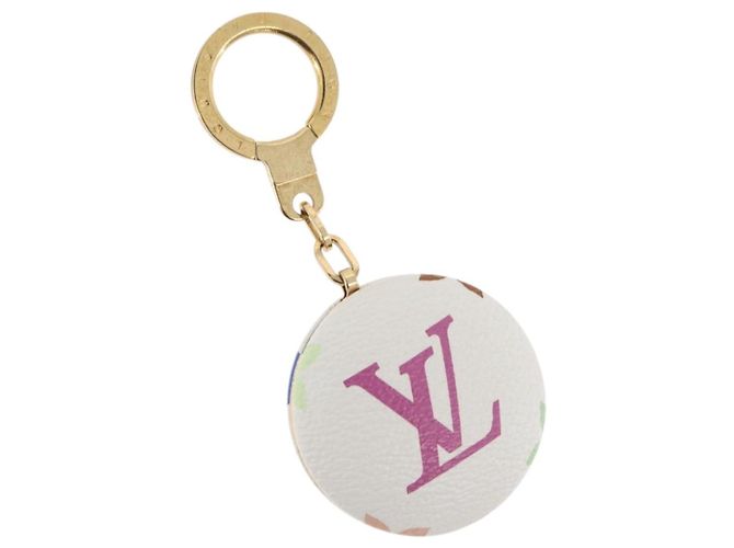 LOUIS VUITTON Charm Astropill Monogram Multicolore Bianco M51911 LV Auth BA11974V
