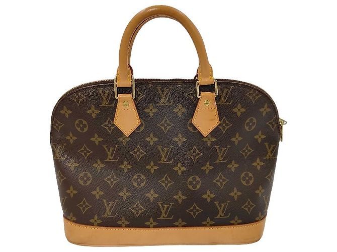 Borsa Alma Louis Vuitton in tela Monogram MM Marrone