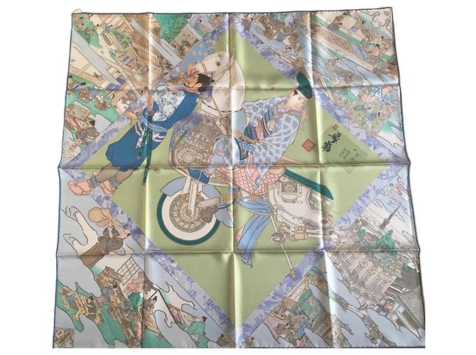 Hermès: Lenço "Os Artesãos da Hermès" 90 cm Multicor