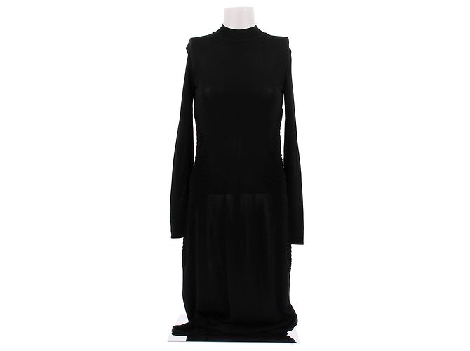 Alaïa Maxikleid Schwarz