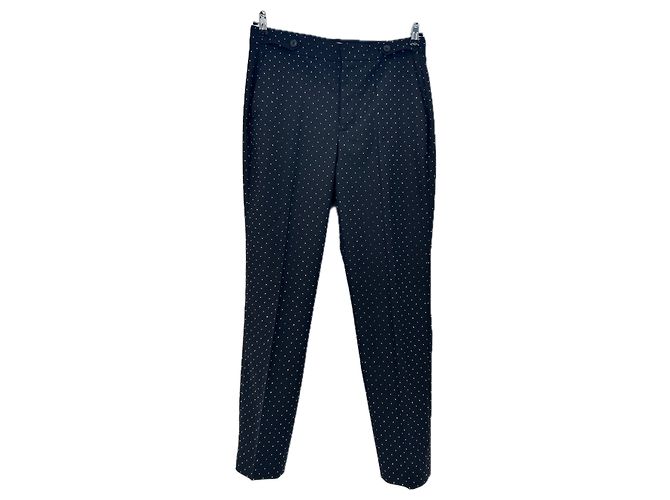 Zadig & Voltaire Pantaloni neri con strass Nero