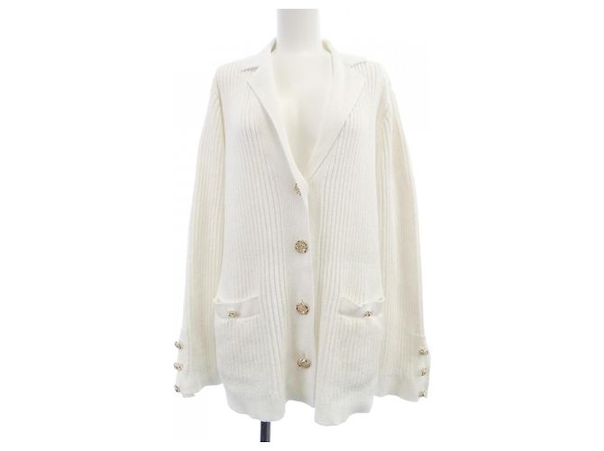 Cárdigan de punto Chanel Blanco