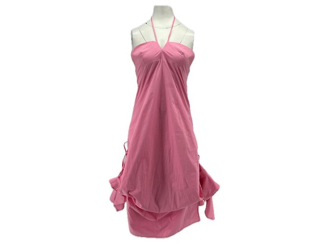 Autre Marque Vestido de algodão rosa NINETY PERCENT XS