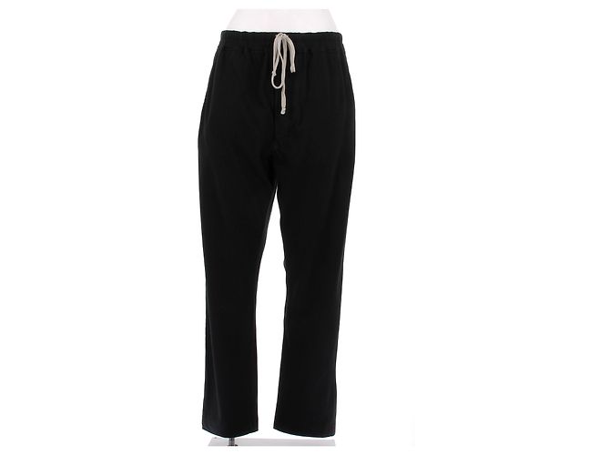 Rick Owens Schwarze Baumwollhose