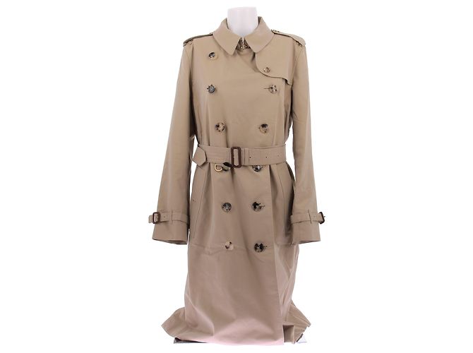 Gabardina Burberry beige de algodón