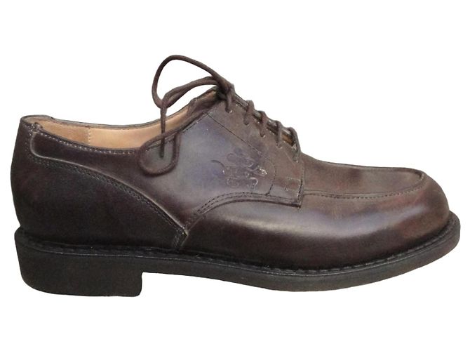 Autre Marque Derbies Donalson in pelle marrone scuro