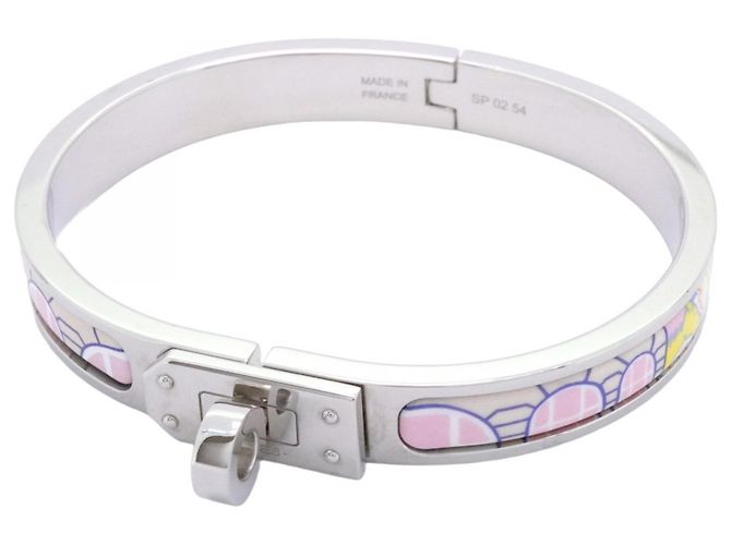 Pulseira Mini Click Kelly Faubourg Hermès Prata Multicor