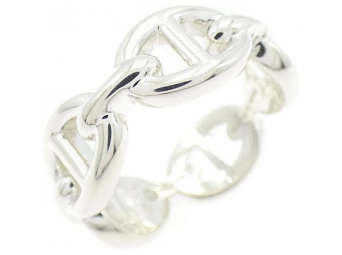 Hermès Chaine d'Ancre Enchainée Ring Silber
