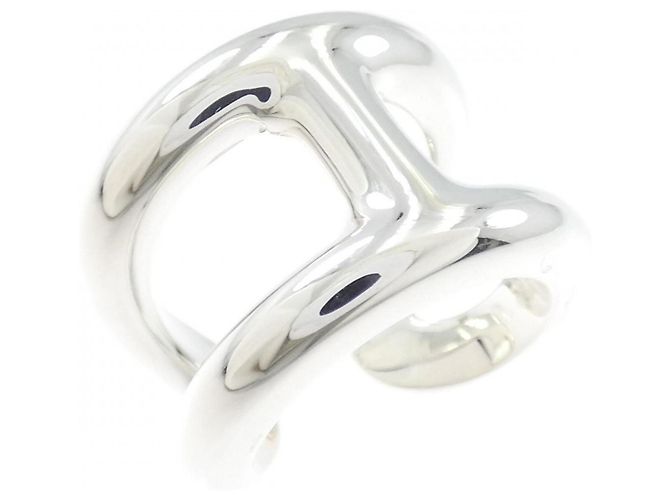 Ring Bague Large Osmo d'Hermès Argenté