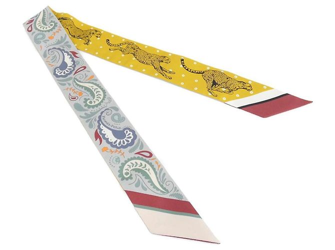 Silk In Sciarpa Muffler Twilly Hermès Marrone Seta