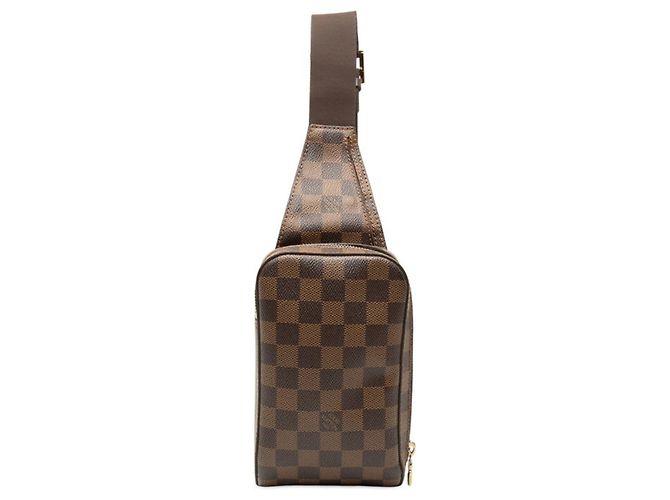 Bolsa de Corpo Damier Geronimos da Louis Vuitton Marrom