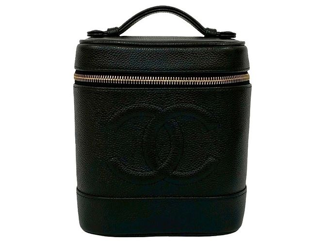 Vanity Estuche de Maquillaje Caviar Negro CC de Chanel