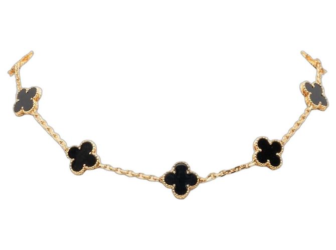Collier Vintage Alhambra de Van Cleef & Arpels Jaune 