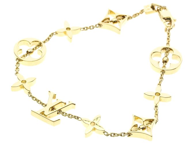 Pulseira Charm Monogram Louis Vuitton Dourado