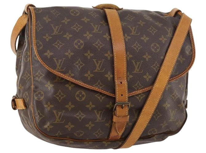 Louis Vuitton Saumur Monogram Canvas 35 Marrone