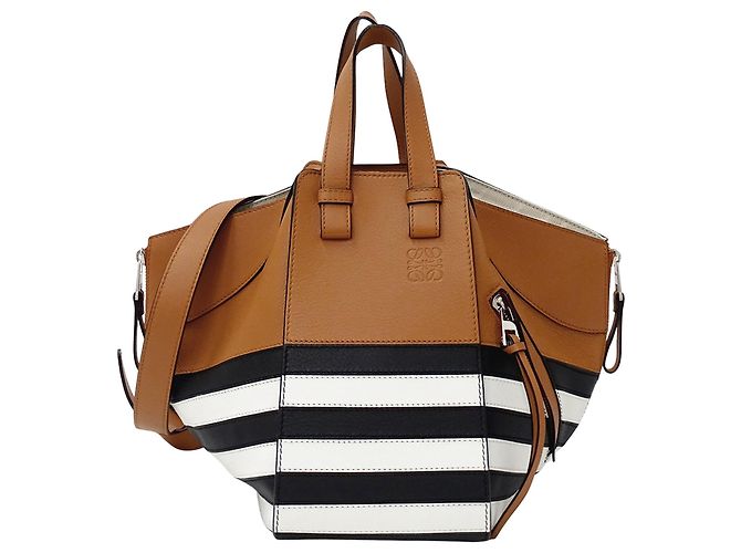 Bolsa de mão Hammock Mini Loewe Marrom Preto Branco