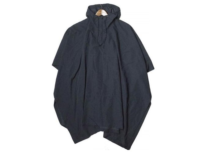 Autre Marque 13 Bonaparte Half Zip Polyester Poncho Blue Navy blue