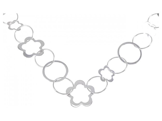 Autre Marque Colar de ouro branco 14 quilates Prata