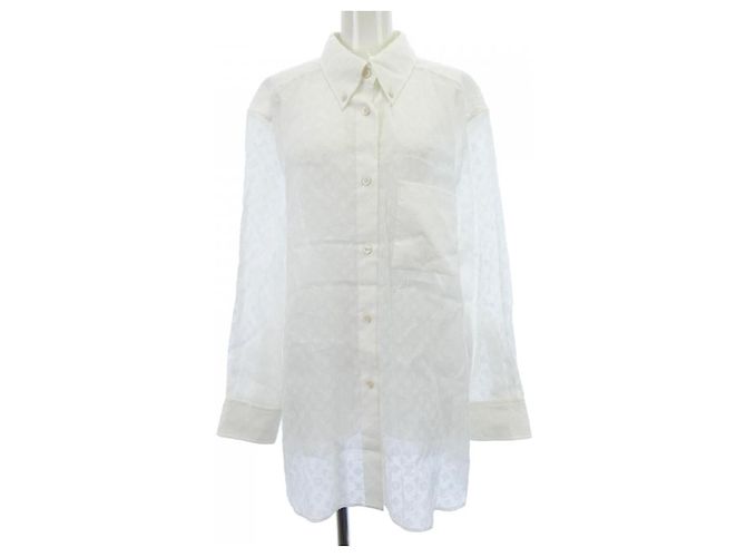 Camicia Monogram Louis Vuitton Bianco