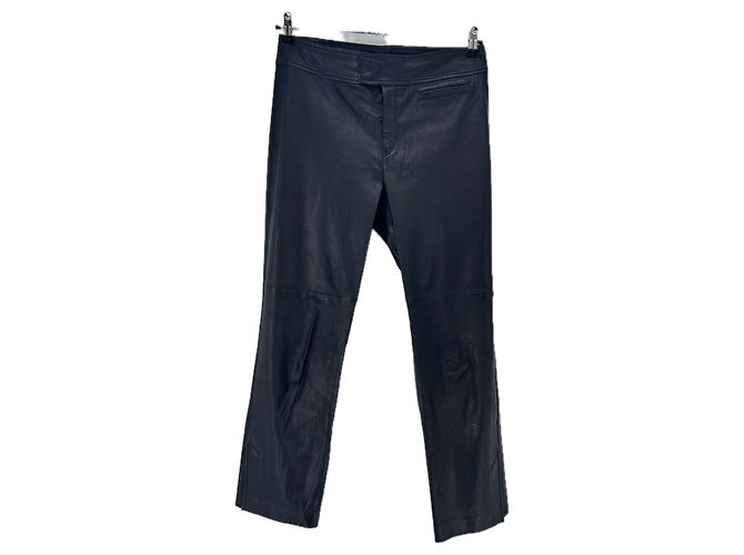 Isabel Marant Calça de couro preta Preto