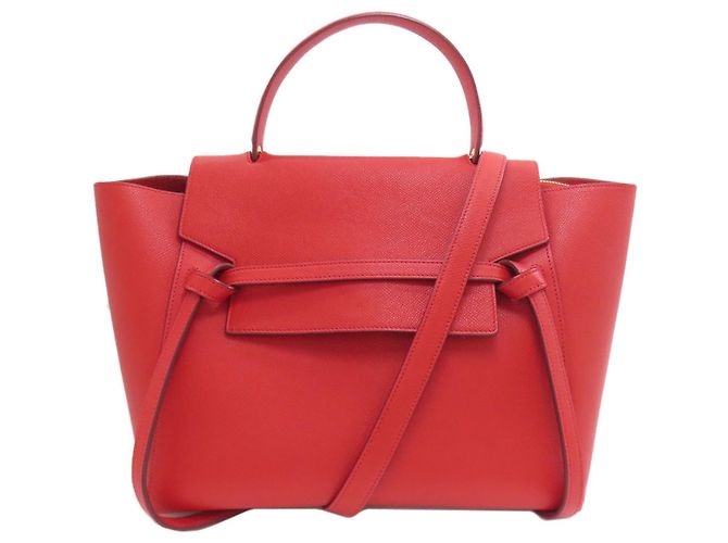 Belt Bag Céline Bolsa de Cinto Celine 2 em 1 Vermelho