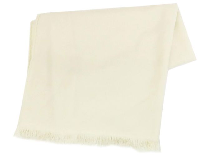 Cashmere-Schal von Hermès Weiß