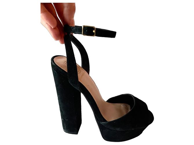 Kurt Geiger Suede platform heeled sandals
