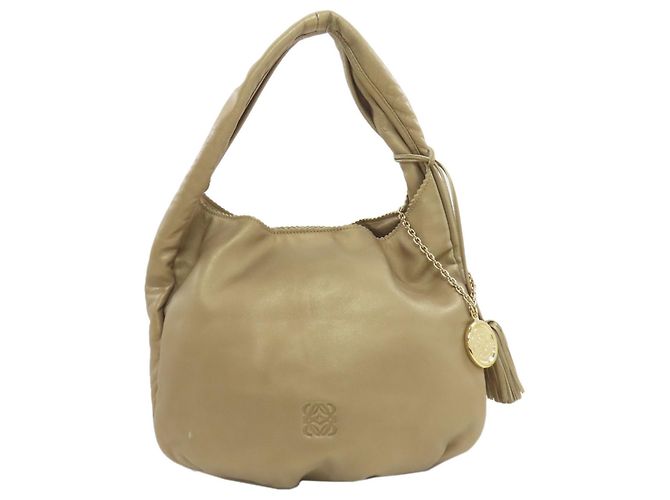 Borsa in pelle Anagram Loewe per donne D'oro