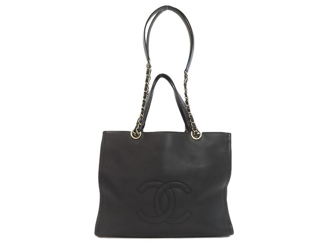 Bolsa 2 em 1 Chanel Coco Mark com hardware dourado Preto