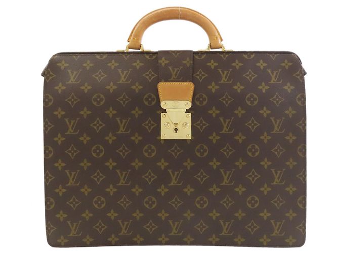 Malette en toile Monogram Louis Vuitton Marron Monogramme
