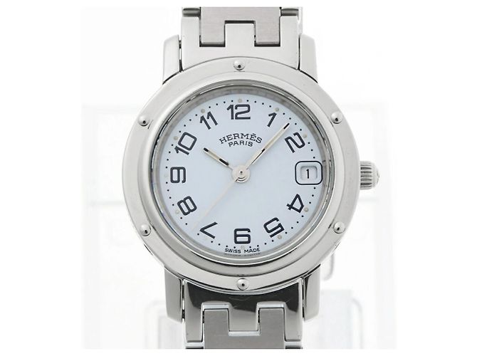 Hermès Relógio de quartzo branco Hermes Clipper CL4.210