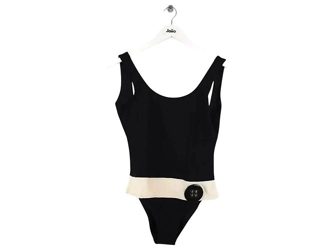 Chanel Schwarzer Badeanzug