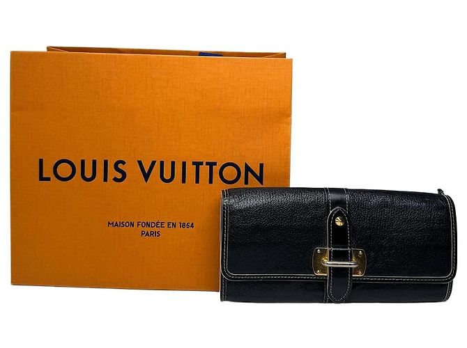 Vintage Louis Vuitton Leather wallet Black