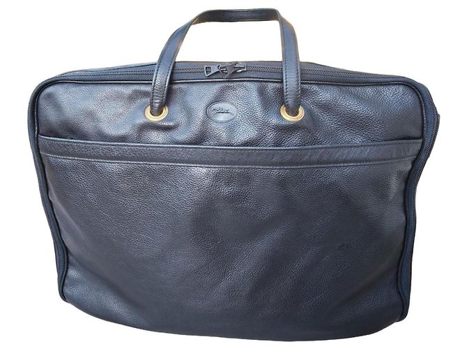 Longchamp Reisetasche aus Leder Schwarz