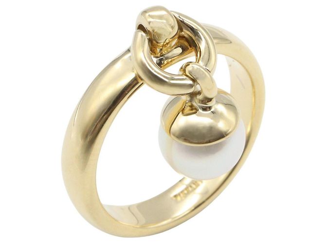 Anillo de Perlas Door Knock de Tiffany & Co. Blanco Dorado