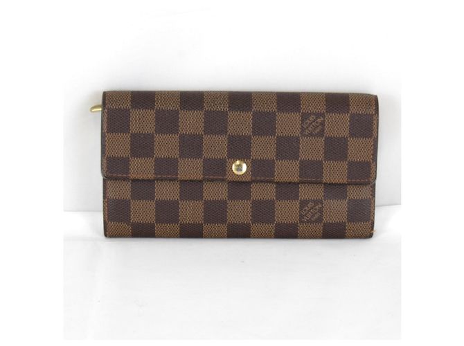 Cartera Larga Sarah de Louis Vuitton Castaño