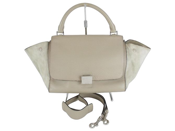 Céline Sac Trapeze Petit Celine Beige