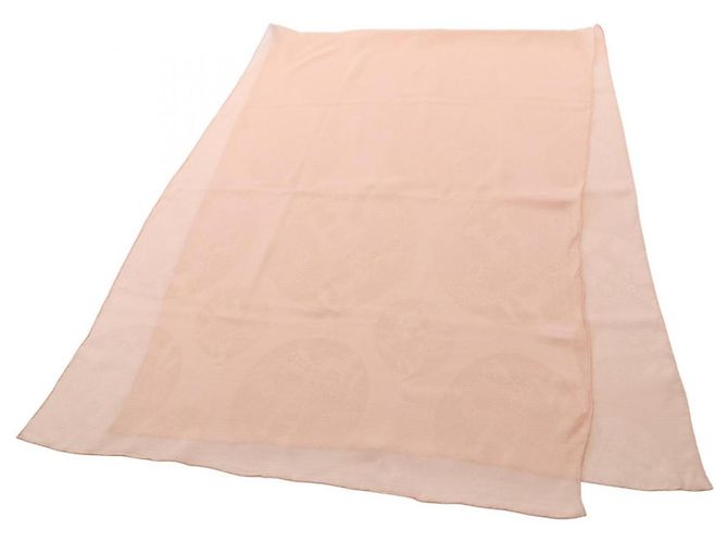 Xale de chiffon rosa New Libris em seda da Hermès