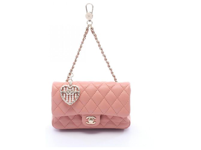 Accessorio Charm Classico Matelassé di Chanel Rosa