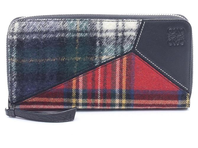 Portafoglio lungo con zip Loewe Puzzle